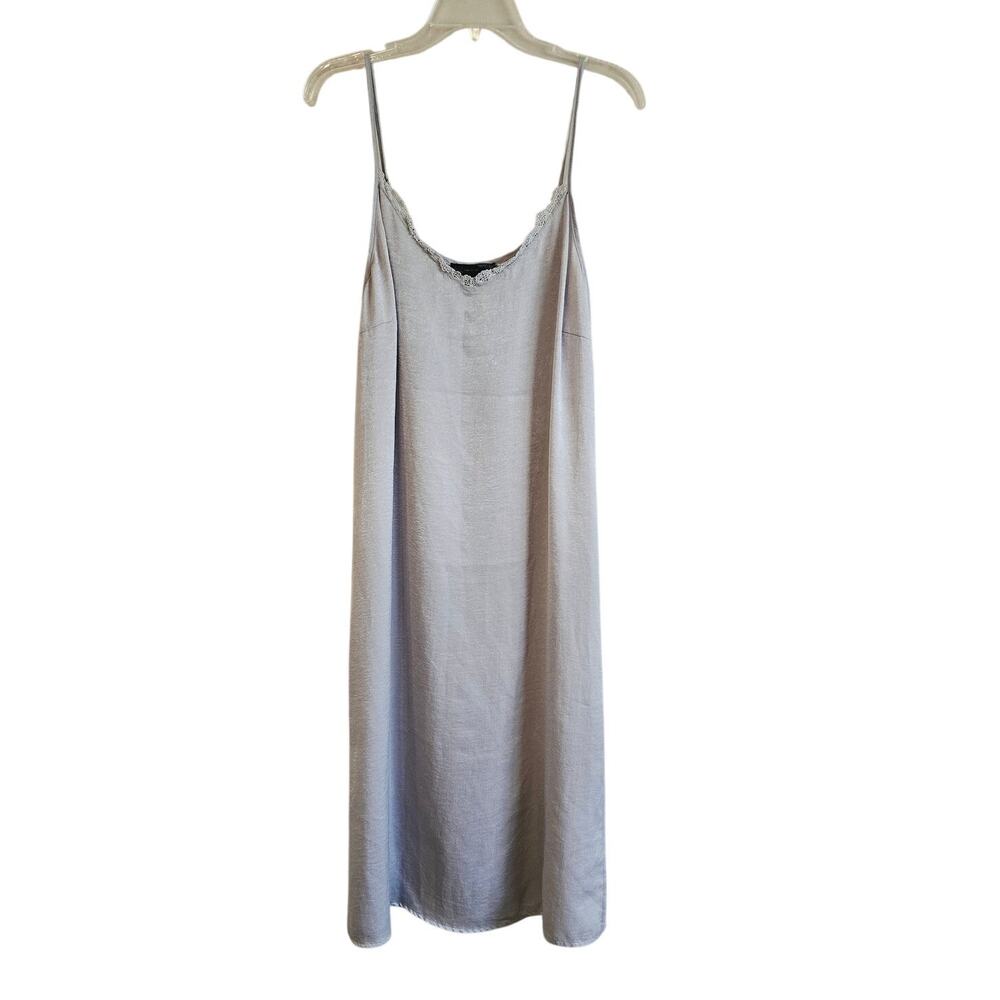 JW style satin slip midi dress size large